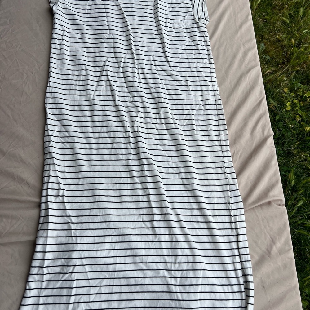A New Day Black and White Striped Top
